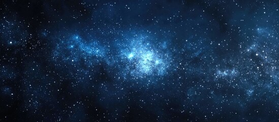 Beautiful starry background in 3D cartoon rendering High quality photo