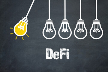 Naklejka premium DeFi - Dezentrales Finanzwesen 