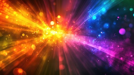 Fototapeta premium Multicolored abstract background featuring laser light effects for creative design purposes