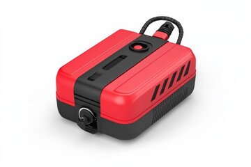 Red and Black Portable Air Compressor.