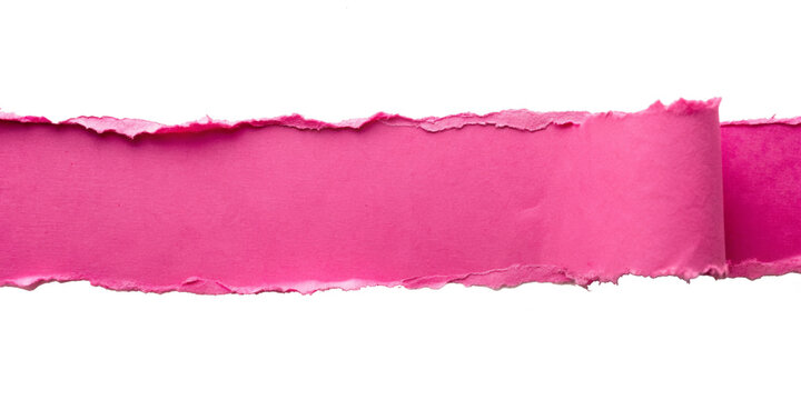 Pink paper, isolated on transparent png background,