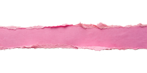 Pink paper, isolated on transparent png background,