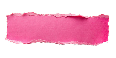 Pink paper, isolated on transparent png background,