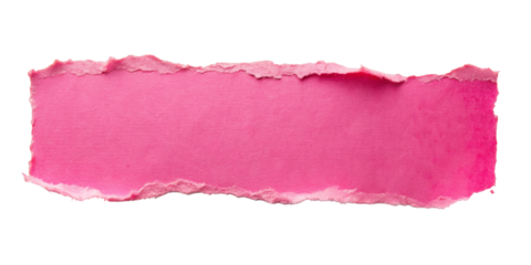 Pink paper, isolated on transparent png background,