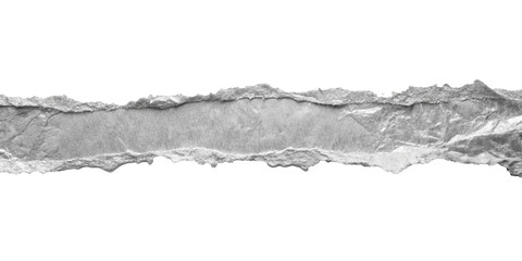 Silver paper, isolated on transparent png background,