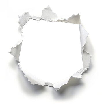 Paper hole , isolated on transparent png background,
