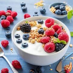 muesli with berries
