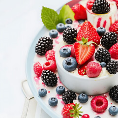 yogurt with berries