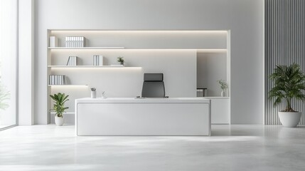 Modern White Office Interior Design