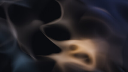 black background with smoke