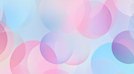 Abstract Pastel Circles Background.