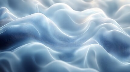 Obraz premium Abstract Blue Wavy Pattern.