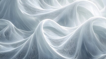 Abstract White Swirling Texture.