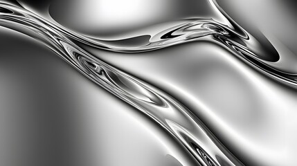 Obraz premium Abstract Silver Liquid Metal Background.