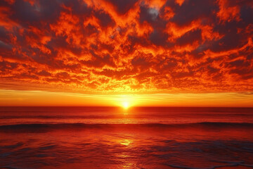 Obraz premium Fiery Sunset