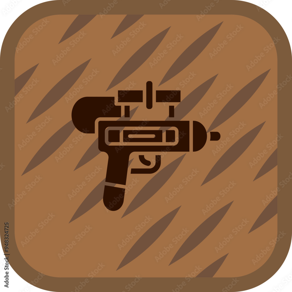 Wall mural water gun icon design