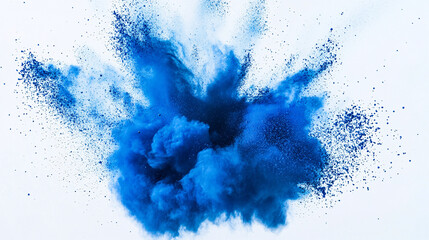 Obraz premium Blue Powder Explosion Abstract Background