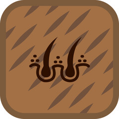 Hair Follicle Icon Design