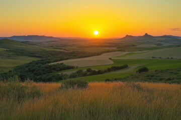 Fototapeta premium Spain Sunset