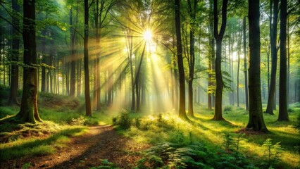 Fototapeta premium Forest in backlight