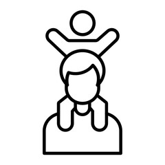 fatherhood outline icon