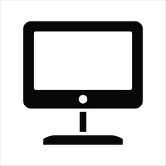 pc vector icon line template