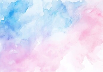 Fototapeta premium Drawing by hand of pink watercolor splash on white background. This is watercolor splash.