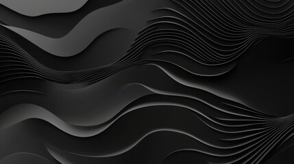 A luxurious black line background complements the abstract illustration.