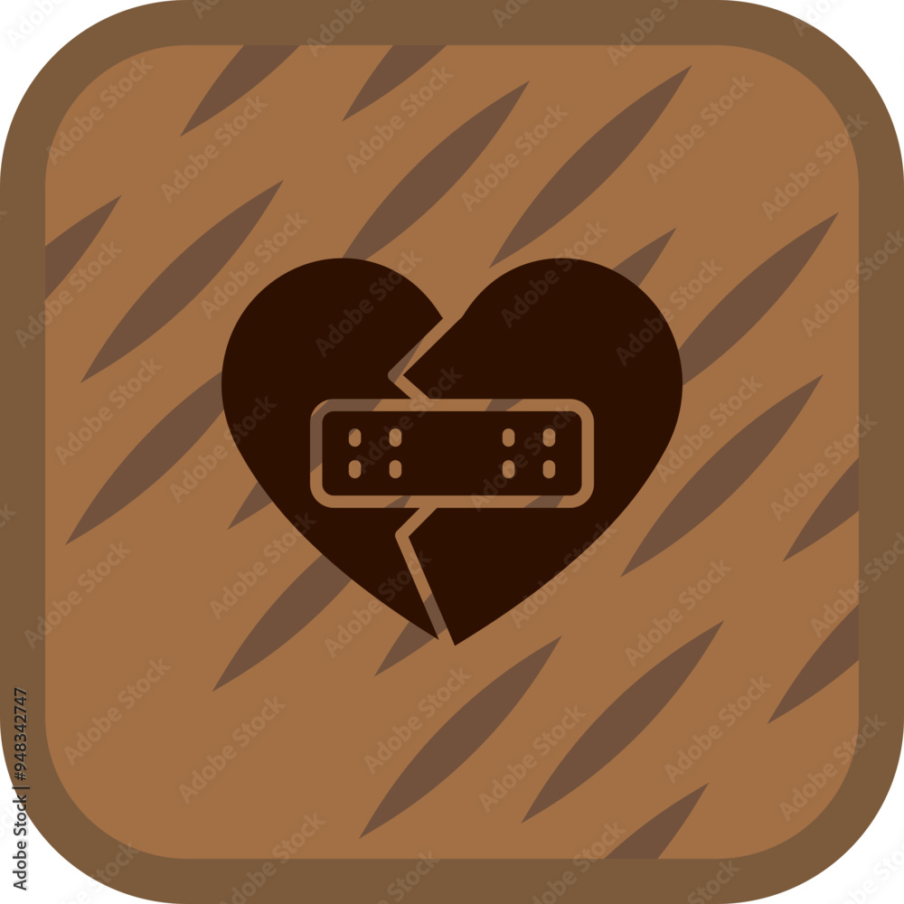 Sticker Heartbroken Icon Design