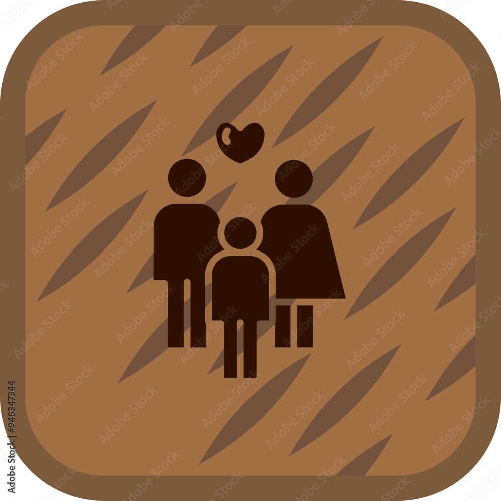 Wall mural family vector icon design