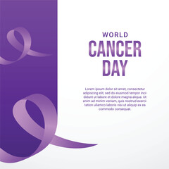 World Cancer Day Background Design