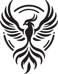 Phoenix Outline Vector, Mythical Bird Vector, Phoenix Clipart