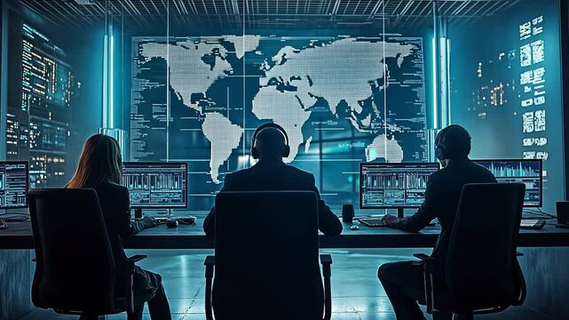 A federal agency's cyber security team is engaged in threat identification and cyber monitoring.