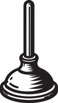 recommend clip art: Plunger Outline Vector, Sink Plunger Vector, Plumbing Tool Clipart