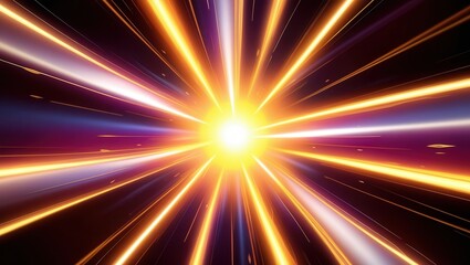 Naklejka premium A bright yellow sun with a white circle in the center