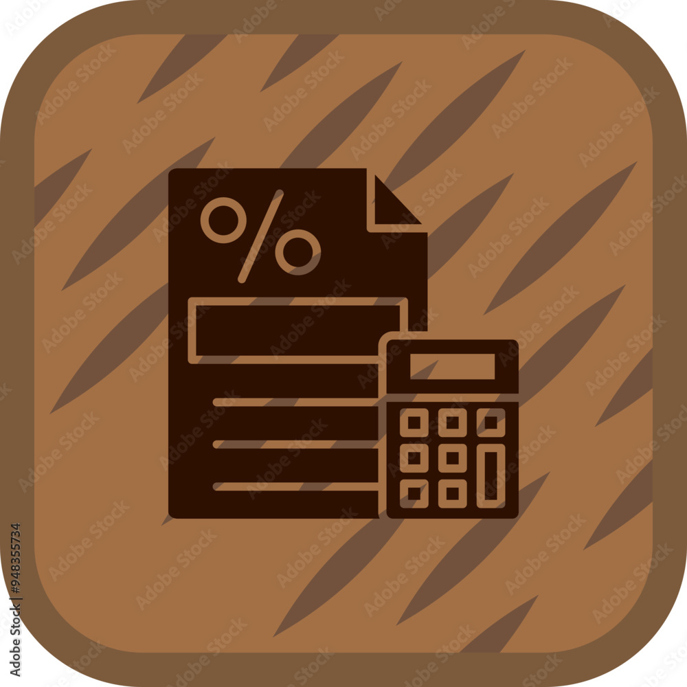 Sticker Accounting Icon Design