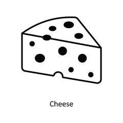Cheese Vector solid icon design illustration. food and drinks symbol on white background EPS 10 File 