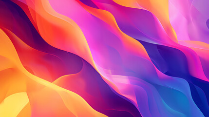 Fototapeta premium Seamless color transitions in a fluid gradient abstract design, creating a harmonious and engaging visual impact