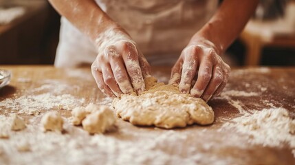 Fototapeta premium Kneading Dough