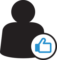 Obraz premium User and Thumbs Up Avatar 