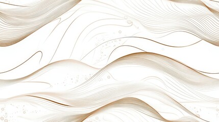 Obraz premium This design features fine lines alongside subtle dots, artistically intertwined to create a seamless, stylish, and minimalistic texture that is excellent for use in backgrounds and various fabrics