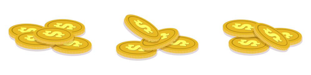 abstract stack of coins