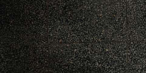 Black paper texture background and terrazzo flooring texture. Distressed Effect. Grunge Background. Vector textured splash effect. Noise, dots and grit Overlay.