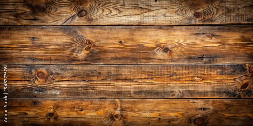 Poster Rustic old wooden background in empty state