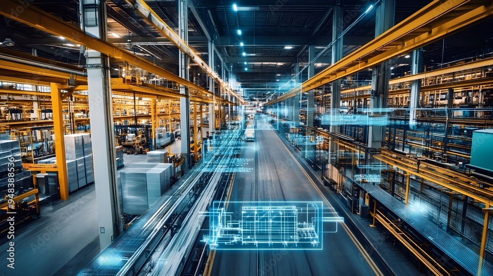 Poster automated smart factory utilizing iot and data analytics to optimize logistics and supply chain mana