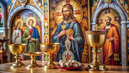 Fototapeta premium communion+icons
