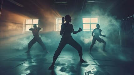 Martial Arts Training in a Smoky Room