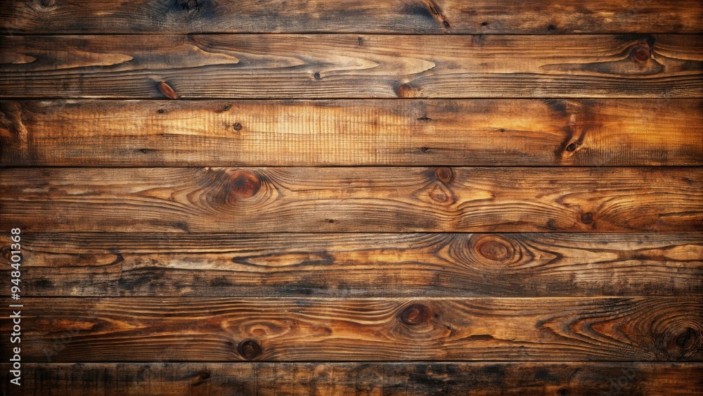 Aufkleber vintage brown rustic grunge wood texture background with a weathered and aged wooden surface