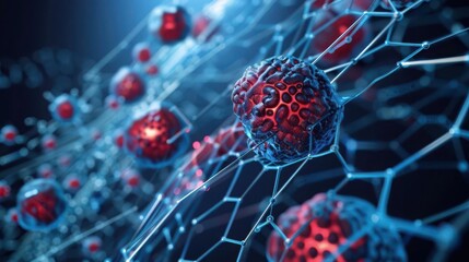 Artistic depiction of a nanotechnology-based cancer screening tool, Cancer, Screening and innovation