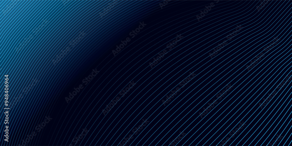 Poster abstract technology background with light effect. glowing wave lines. dynamic waves. vector illustra